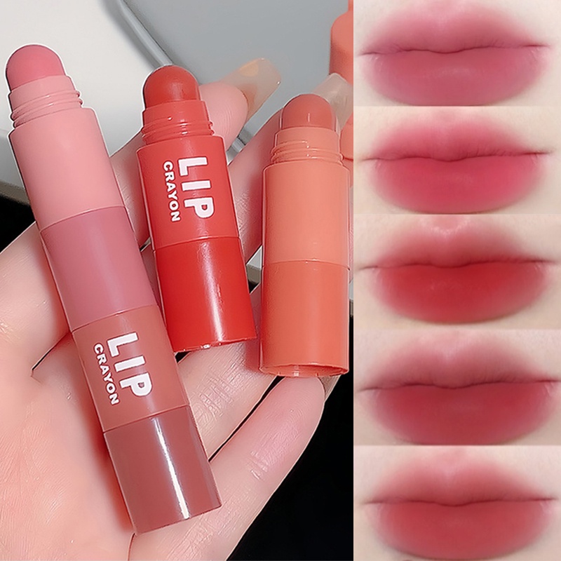 Imagem Conjunto De Batom De Veludo 4 Cores Em 1 Kit De Caneta Lipliner Mate Maquiagem Brilhante De Longa Duração À Prova D'água