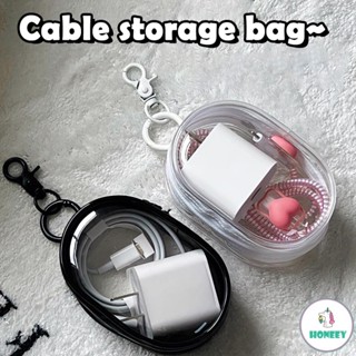 Caixa de Armazenamento 1 Peça para Cabos e Fones de Ouvir com Organizador de Dados e Tampa...