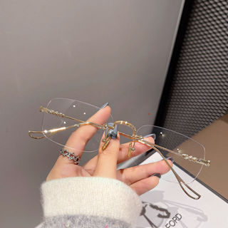 Anti-radiação anti-luz azul óculos sem moldura feminino masculino transição óculos de computador sem moldura em Oferta na Shopee