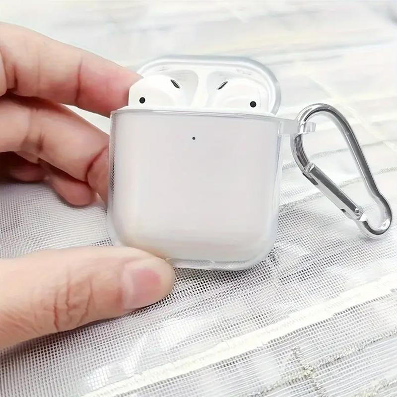 Novo [sem fone de ouvido!]Capa em TPU Transparente para AirPods Pro 2 / AirPods 3 / AirPods 4 - Capa Protetora Fina com