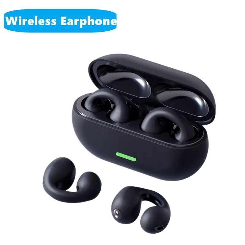 T75 Fones De Ouvido Sem Fio Ear-Clip Bluetooth Alta Fidelidade Estéreo Baixo Esportes Fone Com Microfone