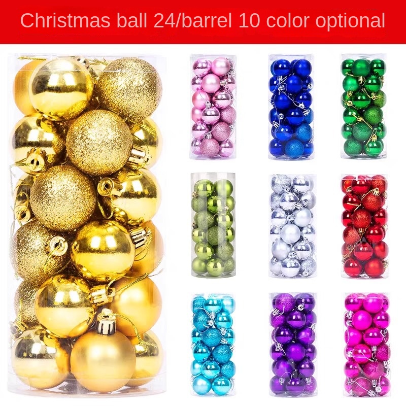 Decorações De Bola De Natal Festival Árvore Pendurado Bolas Barril Grande Para Carregamento Galvanizadas , Colorida Ping