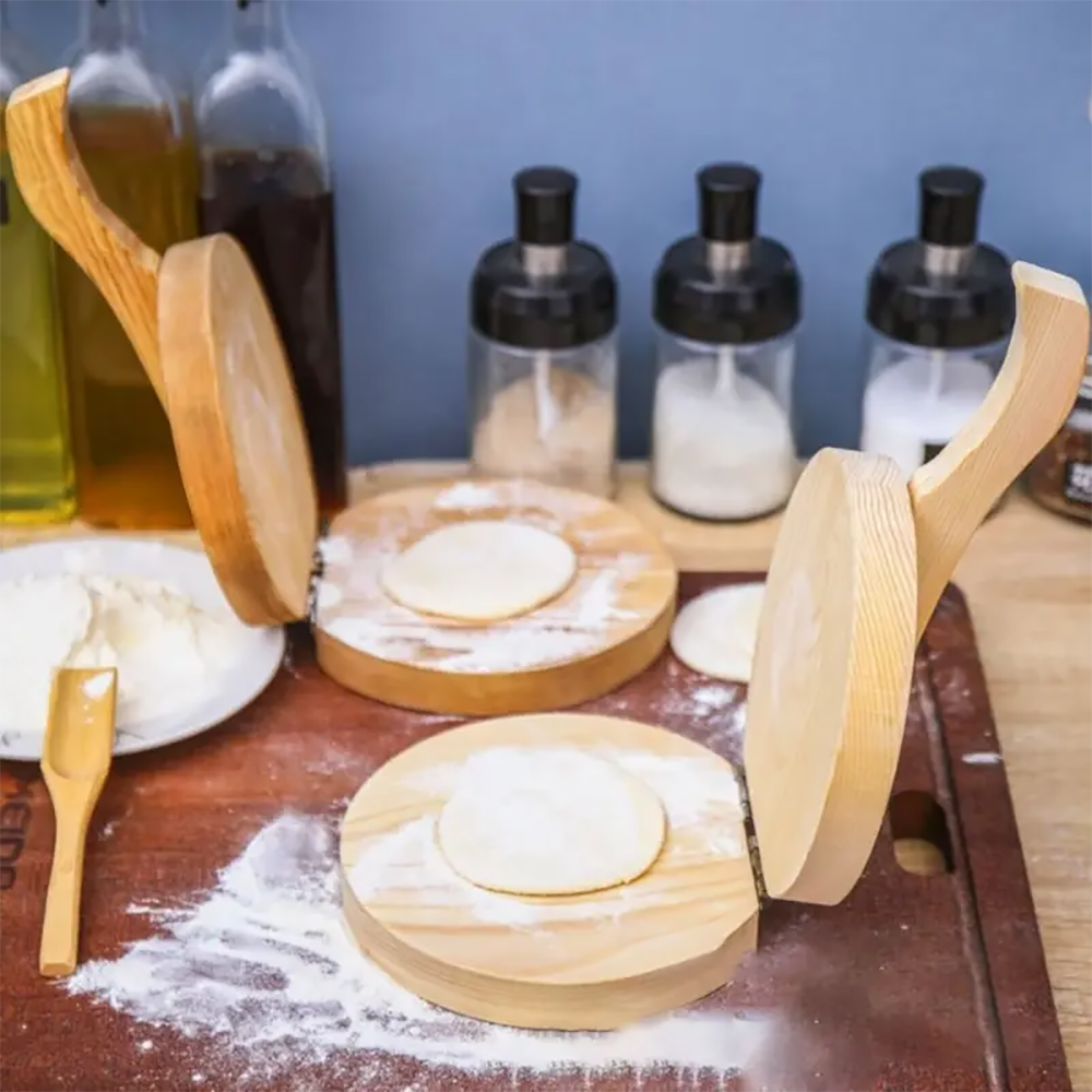 Ferramenta de prensa de massa sólida de 1 PC, fácil e rápida para fazer wrappers de pastel, molde de forma de cozinha