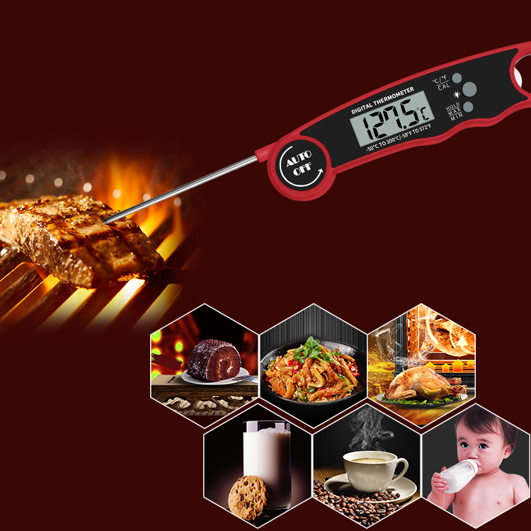 Termômetro de Carne Líquido para Cozinha, Cozimento, Assar, Líquidos, Doces, Grelhar, Churrasco - Leituras Precisosas e