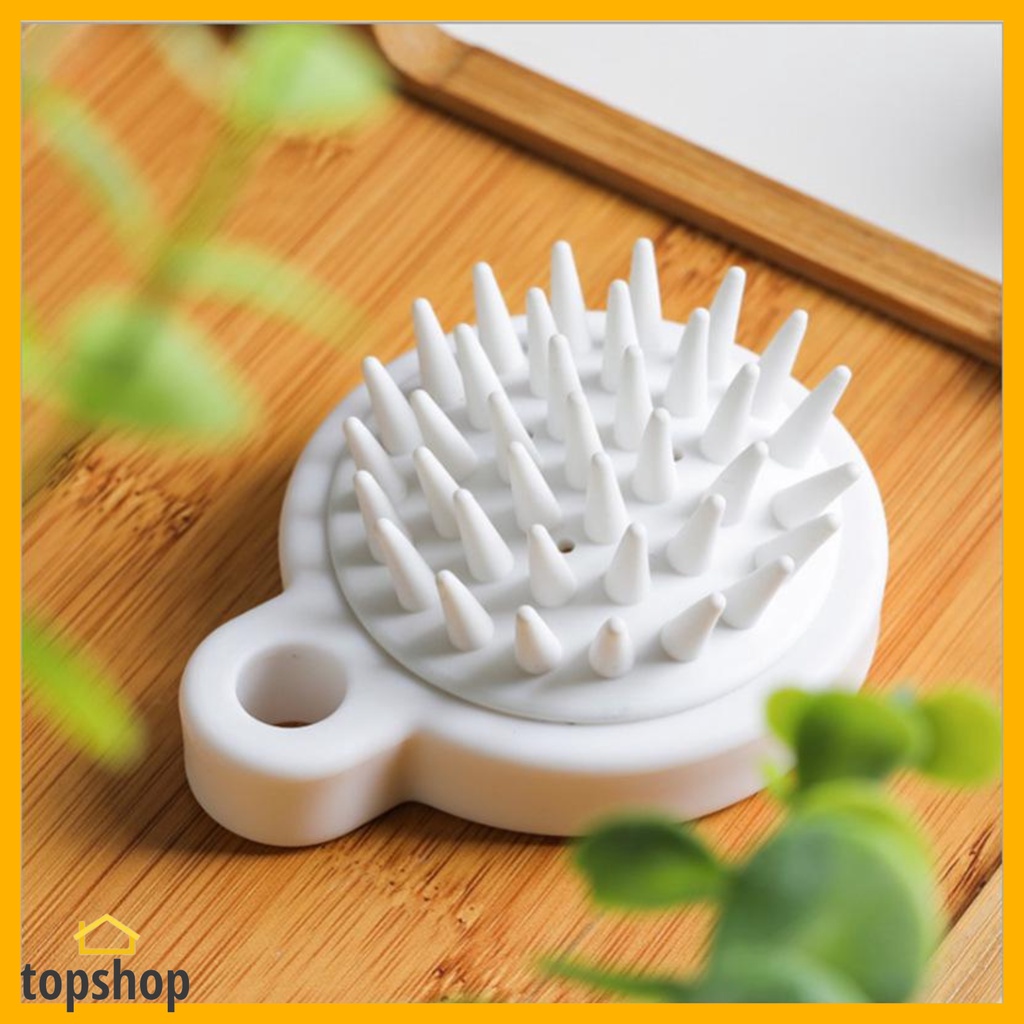Escova De Shampoo Massageador De Couro Cabeludo , Pente De Limpeza Para Banho De Cabeça De Silicone