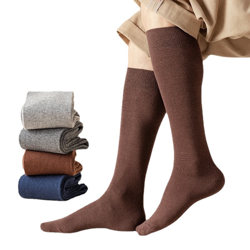 Meias Sociais Masculinas De Cano Alto-38 Cm De Comprimento , Roupas De Escritório E Formais , Elegantes Na Altura Da Cox