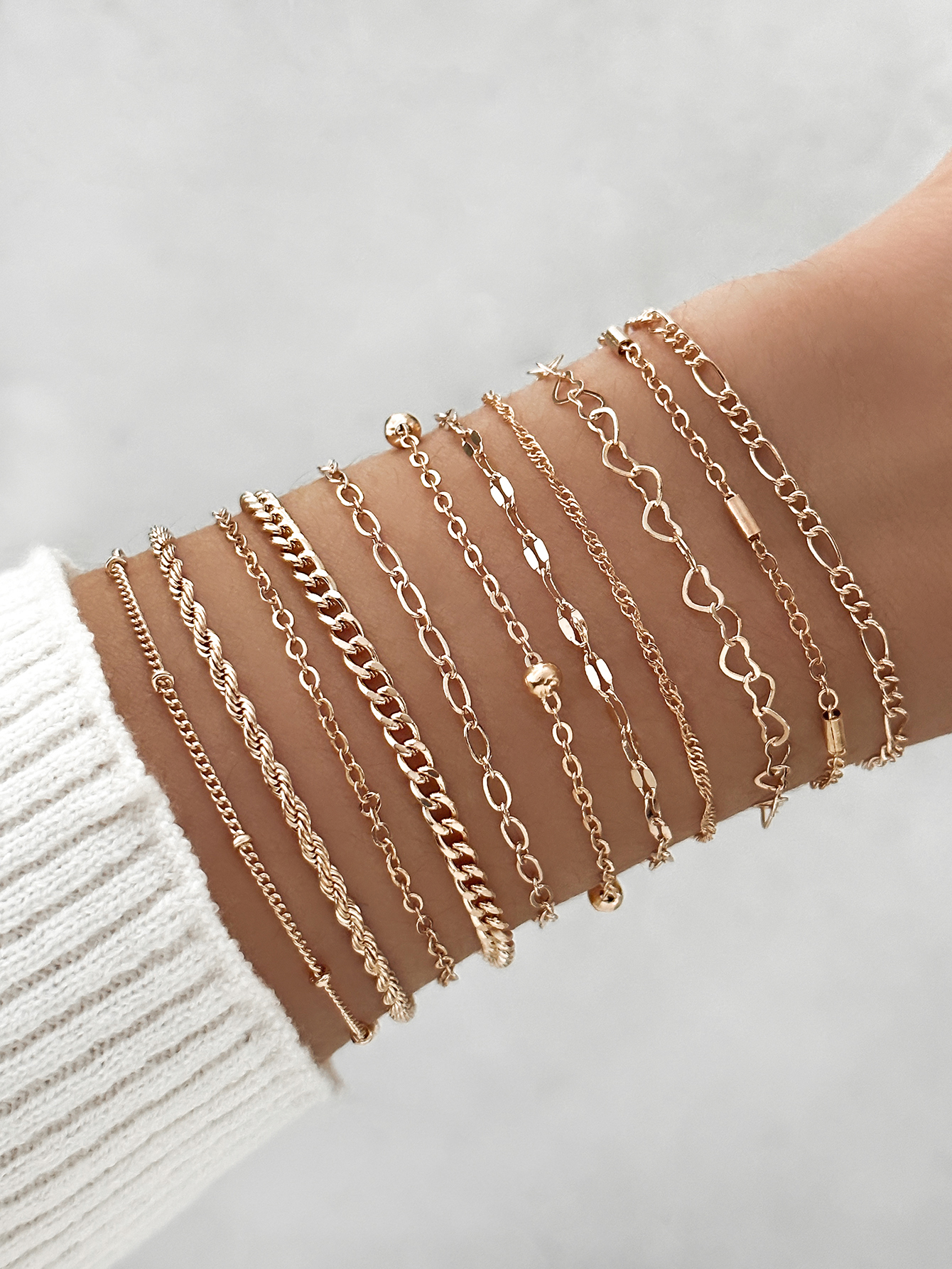 Novo Conjunto De Pulseira De Fio Plano De Titânio 11 Pares De Corrente Cruzada Casal DIY Joias Combinando Para Ele Ela em Oferta na Shopee