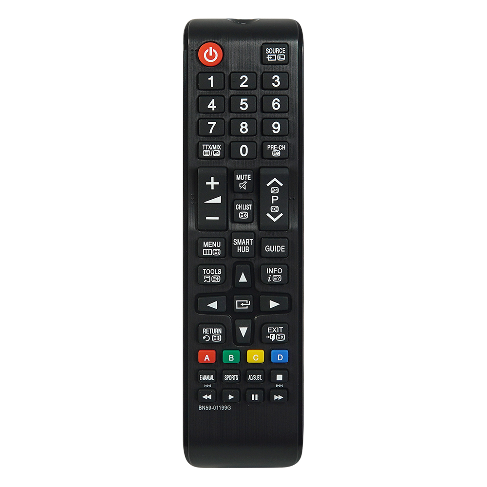 BN59-01199G Substituição Para Controle Remoto De TV Samsung , Smart LED LCD HDTV QLED SUHD UHD Série Curva 4K 3D , Com Botão Hub