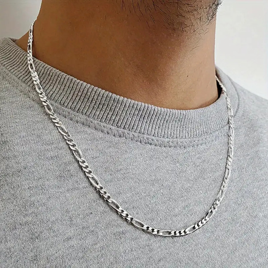 1 peça de Moda Moda Moda Simples Colar em Cadeia Estilo Metal Simples Colar Hip-Hop Cool Handsome Adequado para o Uso Diário Masculino