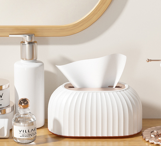 Caixa de Lenços para Casa, Mesa de Café da Sala de Estar, Caixa de Armazenamento com Levantamento Automático