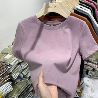Algodão puro 40 contagens Odell 92 algodão 8 elastano camiseta de manga curta Slim-Fit alt...
