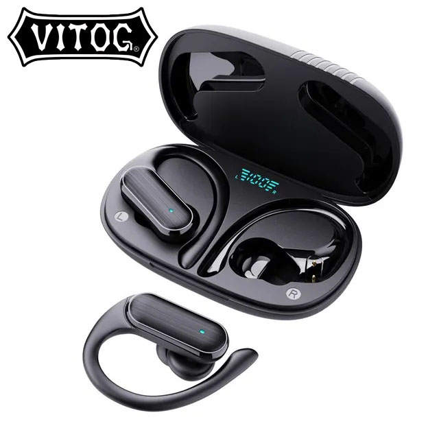 Vitog A520 Fones De Ouvido Controle Toque Bluetooth 5.3 HiFI Estéreo À Prova Dwireless Água TWS Fone Esportes Sem Fio Co