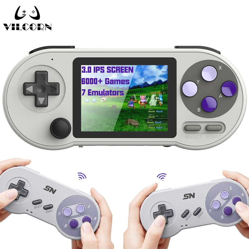 SF2000 Console De Jogo Portátil De 3 Polegadas Consoles IPS Retro Embutidos 6000 Jogos Video Games Para Crianças