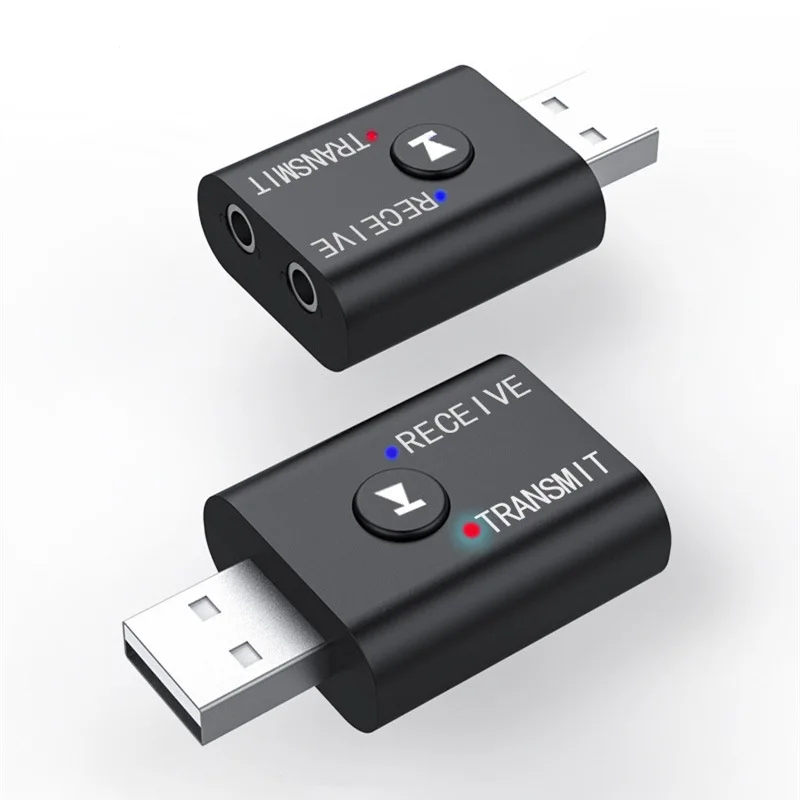 Transmissor Receptor De Áudio Bluetooth 5.0 3.5MM AUX RCA Adaptador Sem Fio USB Para Alto-Falante De Kit De Carro
