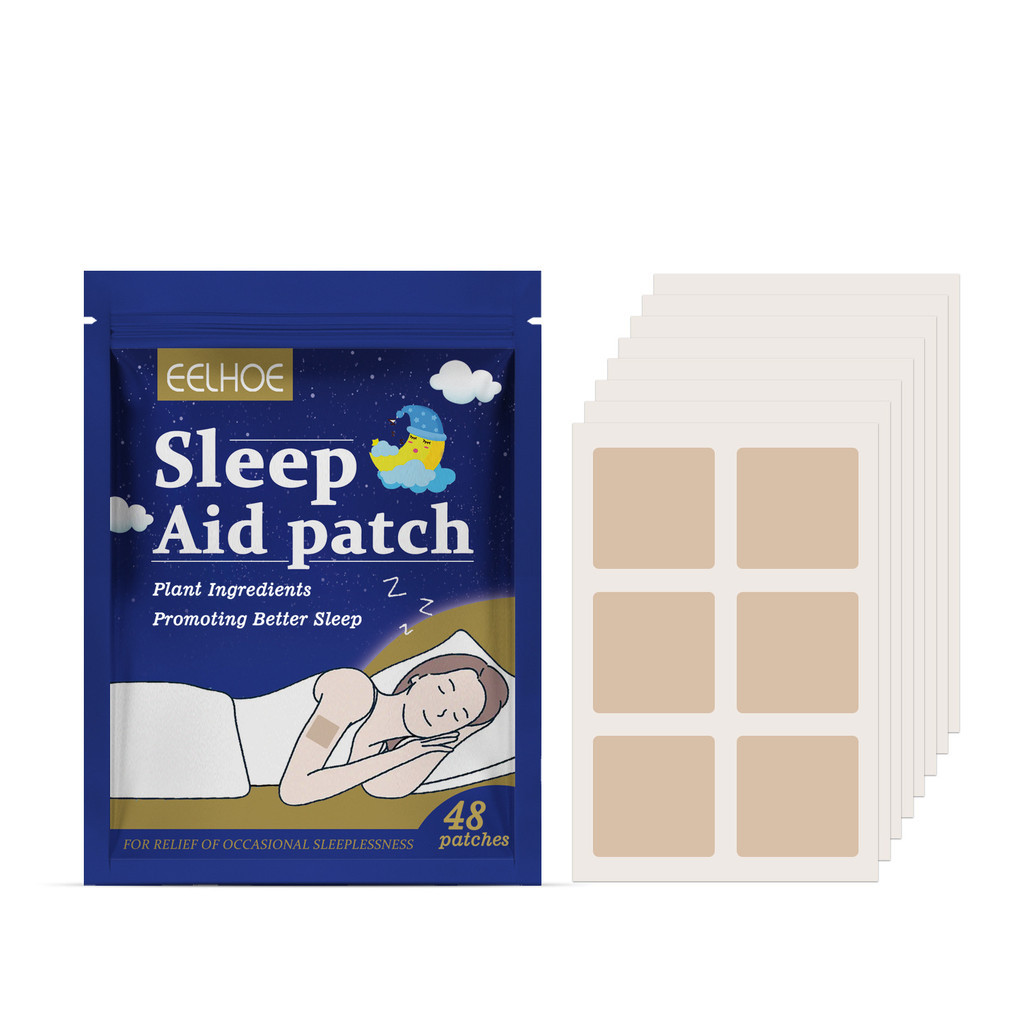 48 Patches Naturais para Sono Profundo - Infundidos com Lavanda e Camomila, 10g | Mistura de Óleo de Coco e Jasmim para