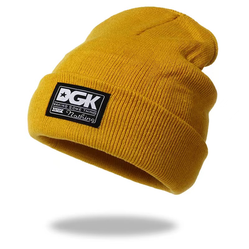Chapéu De Esqui Unissex De Lã Com Letras DGK – Gorro Sem Aba De Malha Térmica Para Esporte...