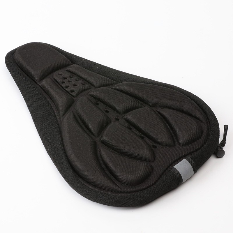 Capa de assento de bicicleta ajustável em gel novo, almofada de selim de silicone para ciclismo confortável e suporte
