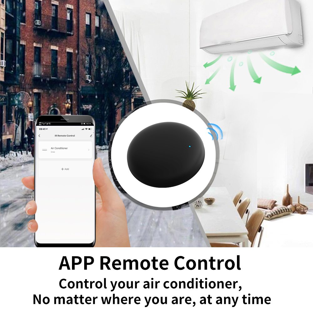  Novo Controle Remoto Universal Wi-Fi IR para TV Tuya Ar-condicionado AC Aplicativo Smart Life Casa Inteligente