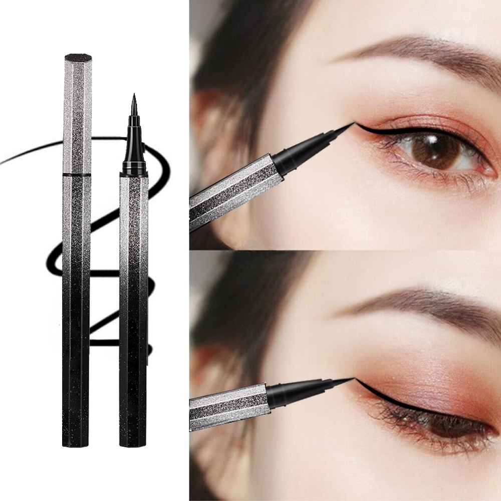 Delineador Líquido Fino à Prova d'Água Maquiagem Coreana para Mulheres Secagem Rápida Olho Liso Lápis para Cílios