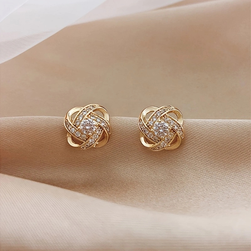 Lovito Brincos de strass LCS29A8 em Oferta na Shopee