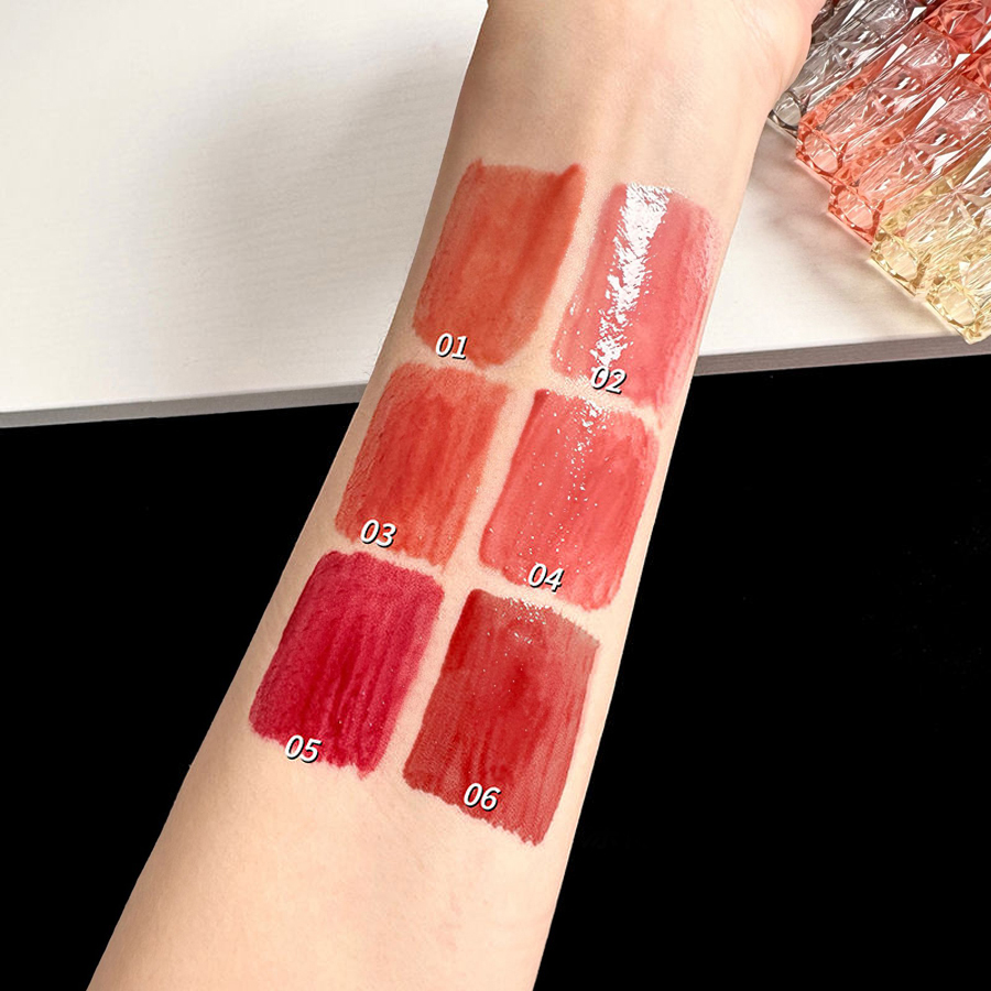Lip Glaze Cor Hidratante Duradouro Não-Desbotamento Cosméticos Labiais Femininos Impermeáveis — imagem 2 de 2