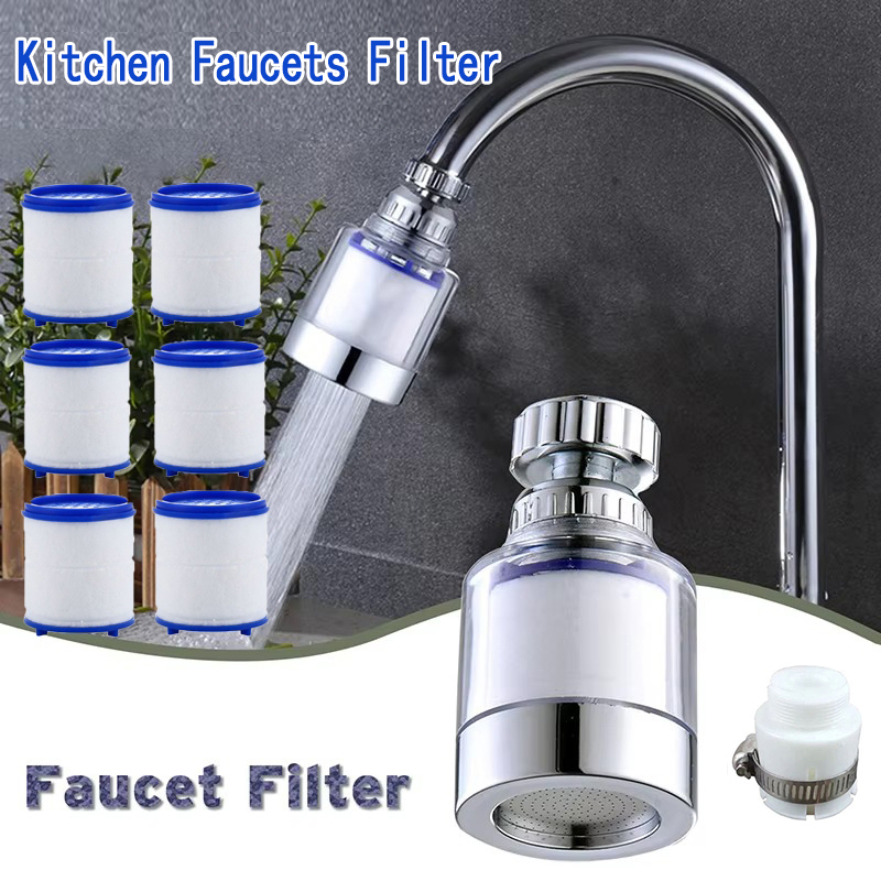 2025 Novas Torneiras De Cozinha Filtro De Purificação De Água Remover Cloro Metais Pesados PP Algodão 360 Purificador De