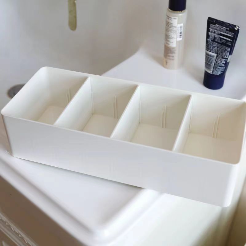 Estojo De Armazenamento De Mesa Divisor Removível Cesta Cosméticos Durável Cosmético Multi...