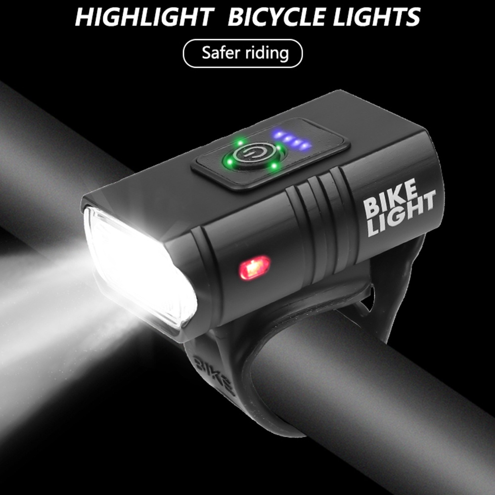 Lanterna Frontal de Bicicleta 2T6 LED USB Recarregável, Luz de Montanha 1000LM, Acessórios para Ciclismo com Lanterna