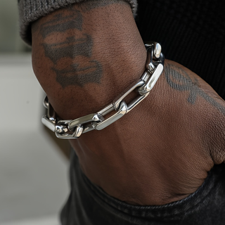 Pulseira De Aço Inoxidável De 1 Peça Para Homens E Mulheres , Corrente Cubana Com Fivela De Hip Hop Trendy OT em Oferta na Shopee