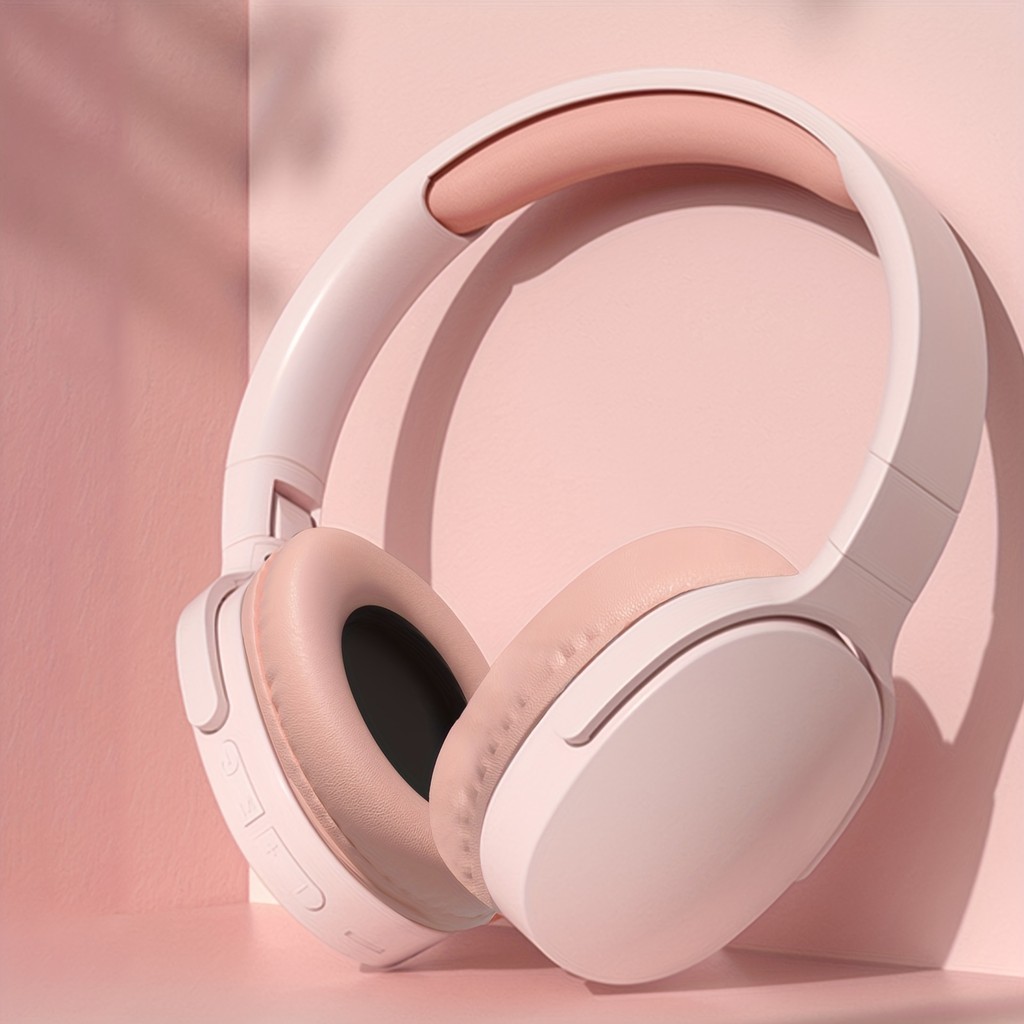 P2961 Fones De Ouvido Sem Fio Bluetooth Com Cancelamento De Ruído Dobrável Sobre A Orelha Para Música De Jogos Microfone