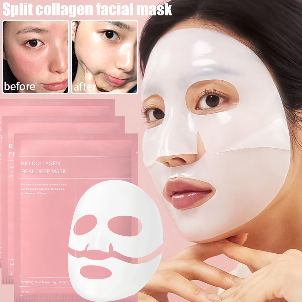 Máscara Facial Dividida De Colágeno Biológico Para Hidratação E Reparação 34ml