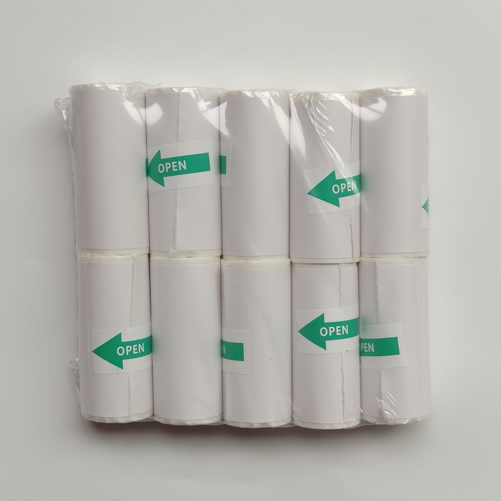Impressão De Papel Térmico 57x25MM Adesivos Autoadesivos Para Mini Impressora Bluetooth Fáceis De Transportar