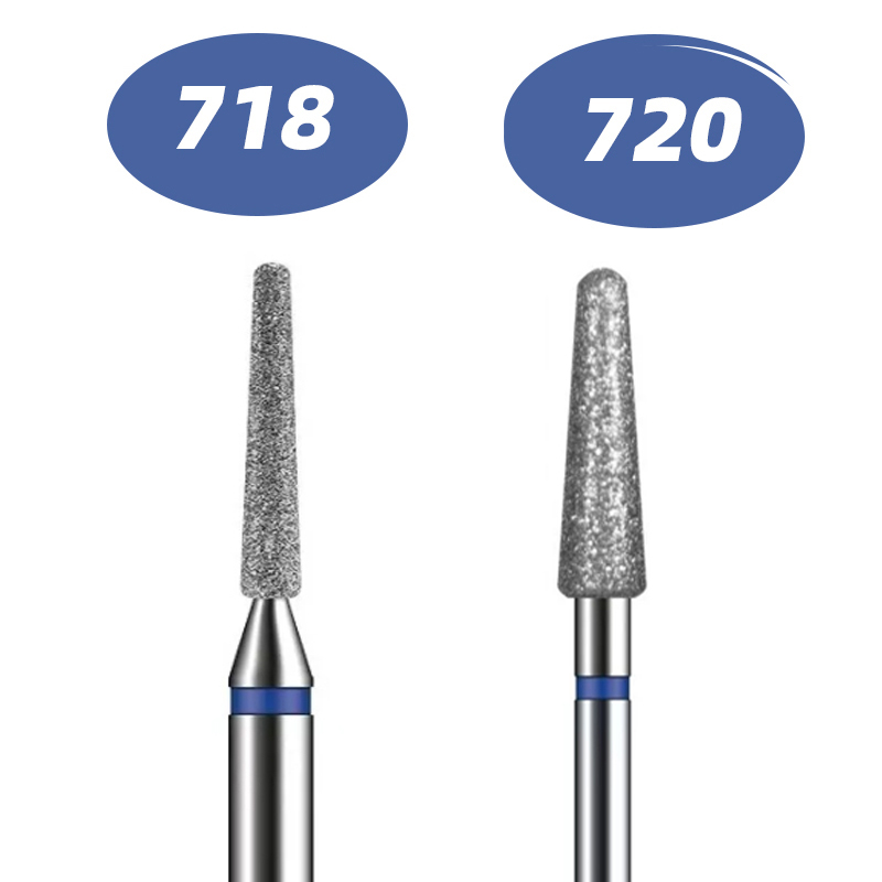 2pcs 718/720 Conjunto De Brocas De Pregos , Kit Profissional Diamante Para Remoção De Cutículas De , 3/32