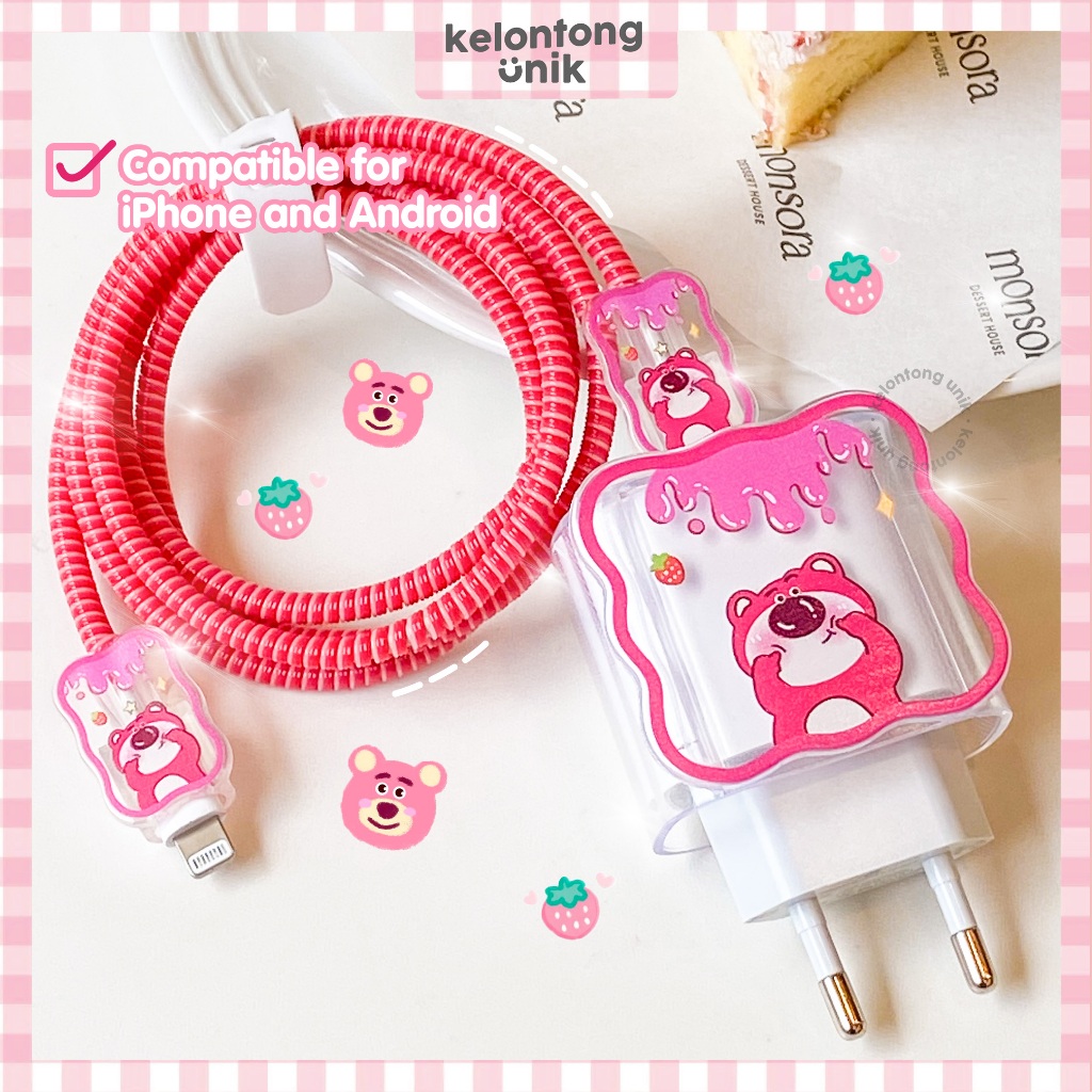 5 Pçs Conjunto Caso Carregador Para iPhone 18W/20W Protetor De Cabeça De Carregamento Onda Borda Cabo Mordida Macio TPU