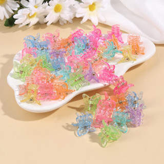 50 Pçs Colorido Mini Borboleta Grampos De Garra De Cabelo Crianças Conjunto Meninas Doces ...