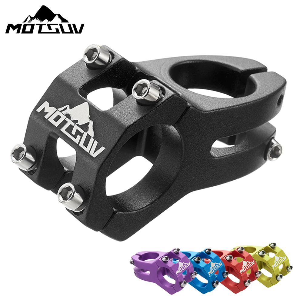 Motsuv MTB Haste De Energia Bicicleta Estrada Montanha Ponte Curta 45mm Guiador Mesa Ajustável Riser 31.8mm Ciclismo
