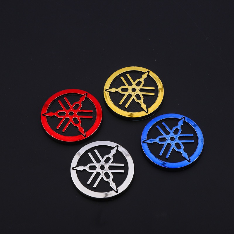Original Para YAMAHA 3D Emblema Redondo Logotipo Adesivos 48mm Motocicletas