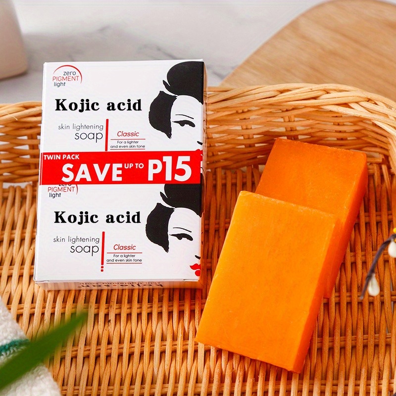 Sabonete para pele e corpo, Original Koji, 65g * 2, contendo óleo de coco e óleo de tea tree, Koji, mamão, sabonete