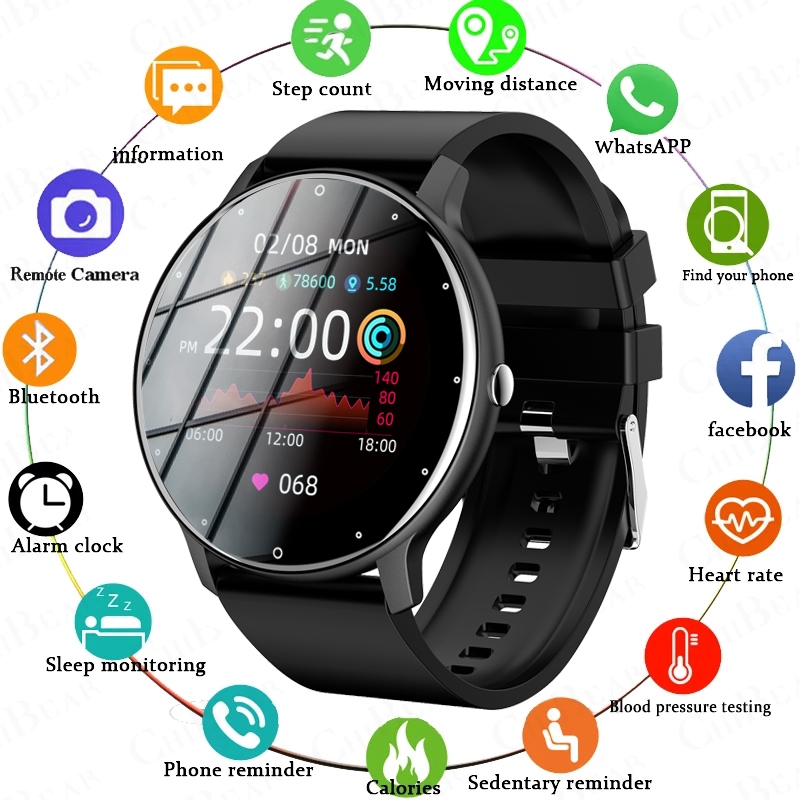 Smartwatch Unissex 2026 Monitor De Saúde Com Tela De Toque Completa De 1.28 "