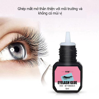 Cola Para Extensão De Cílios Preta 5Ml , Segura , Inodora , Não Irritante , Firme-Longo T…