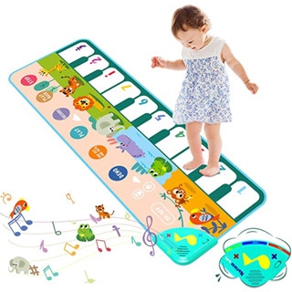 Tapete de Piano para Bebês com Teclado e Instrumentos Musicais Infantil Montessori