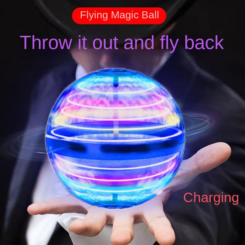 Ufo indução inteligente bola voadora mágica bola voadora rotativa mágica levitação magnética tecnologia preta brinquedos
