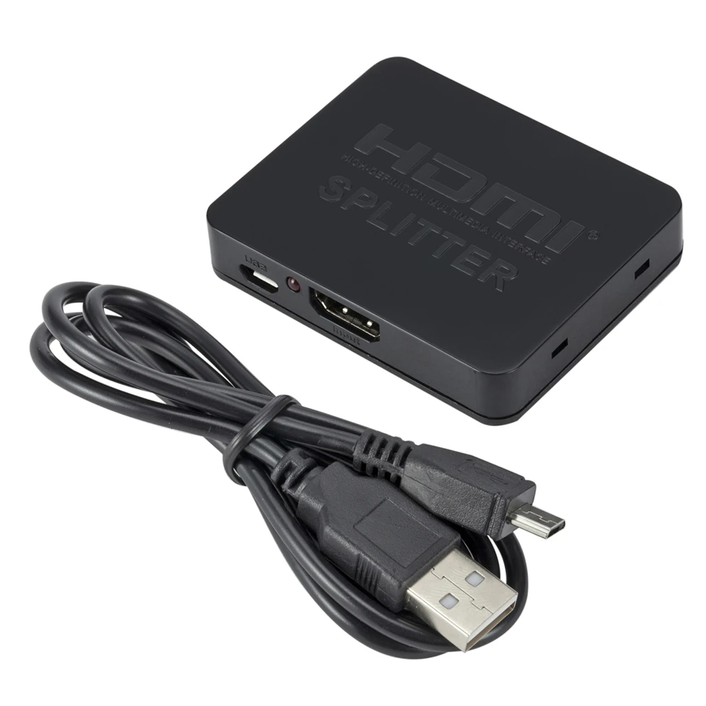 Novo Divisor HDMI 4K 1x4 e Interruptor HDMI 1x2, Distribuidor de Vídeo 1 em 4 saídas, 1080P Exibição Dupla para TV, PC,