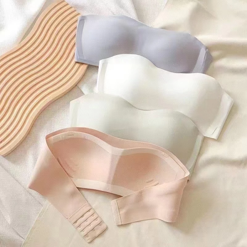 Sutiã Invisível Sem Alças-Bralette Aro Costura Para Adolescentes | Nude/Preto/Azul — imagem 1