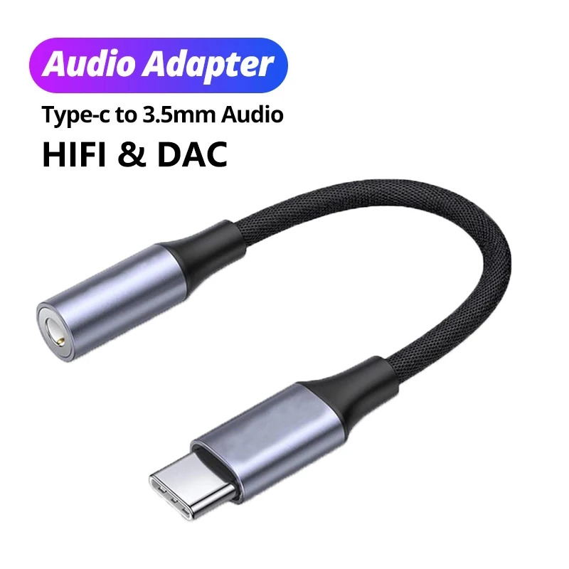 Cabo Adaptador de Áudio USB Tipo C para Conector P2 de 3,5 mm - Acessórios para Celular