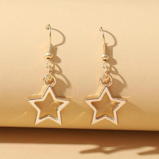 Brincos de Estrela de Cinco Pontas Moda Único Pingente Frio em Oferta na Shopee