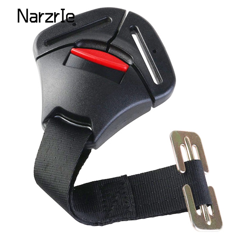 Clips de segurança para bebês, fecho de bloqueio fixo com tiras de arnês, essenciais para viagens com bebês.