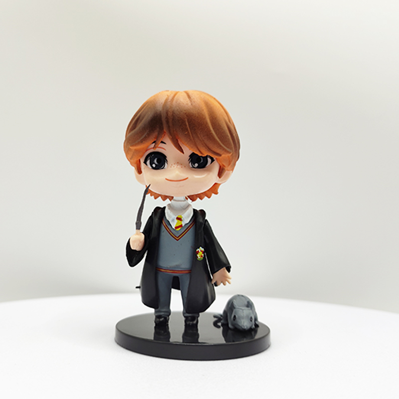 < Disponível > 3pçs / Conjunto Figuras De Ação Harry Com Adereços Animal Harry Ron Weasley Hermione Granger
