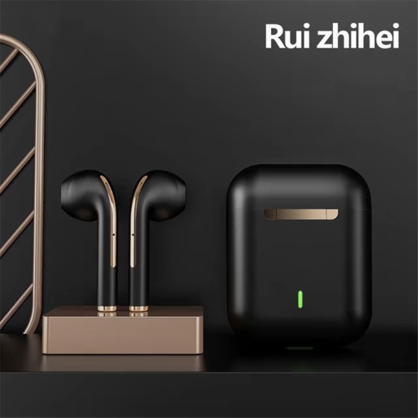 J18 Fones De Ouvido TWS Sem Fio Bluetooth Estéreo Intra-Auriculares Emparelhamento Pop-up Áudio Hi-Fi ENC À Prova D'água