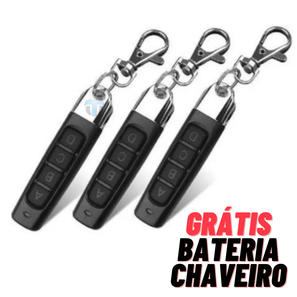 Controle Eletrônico Universal de Portão 433MHz | Bateria Inclusa | Pronto para Uso | PPA Garen IPEC JFL